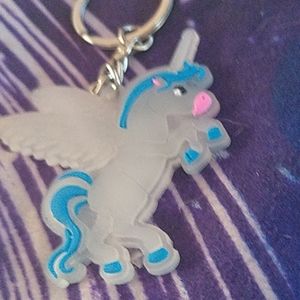 Glow in the dark unicorn key chains